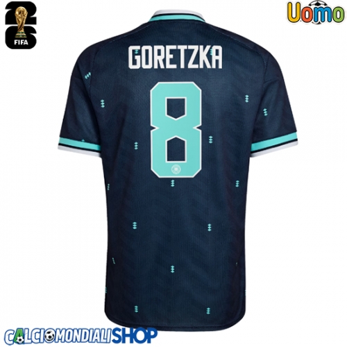 Maglie da calcio Germania Leon Goretzka #8 Seconda Maglia Mondiali 2026  Manica Corta